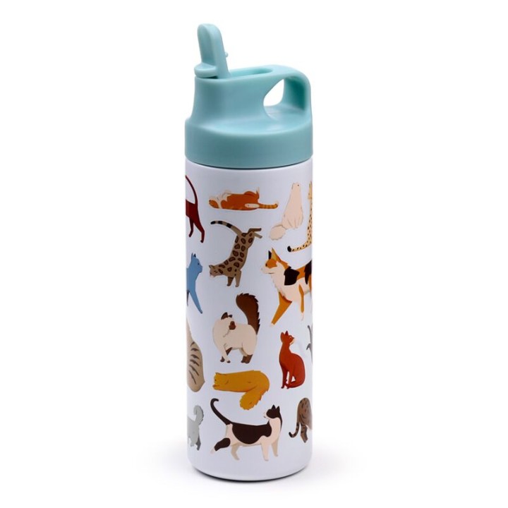 Puckator, Feline Fine Cats Insulated Water Bottle 500ml