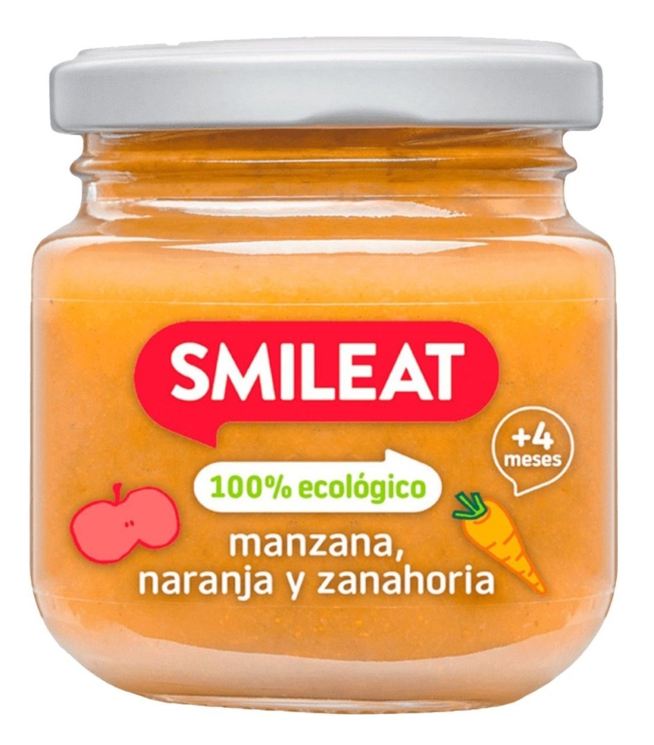Smileat Apple And Orange Baby Food 130G Bio