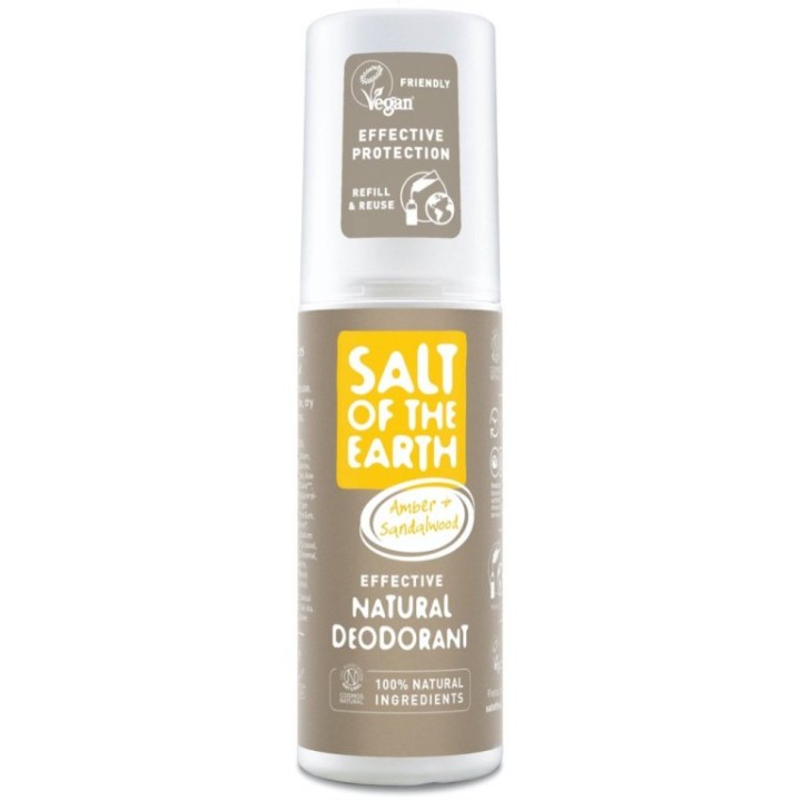Salt Of The Earth Amber Sandalwood Deo Spray 100Ml