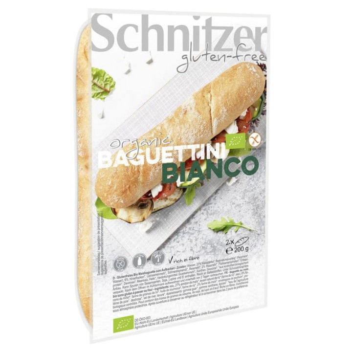 Schnitzer Baguettini Bianco G/F Bio 200G