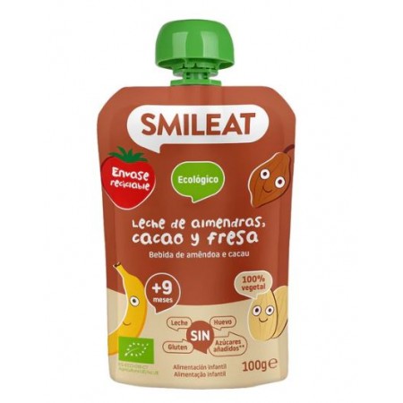 Smileat Cocoa And Strawberry Pouch 100G Bio