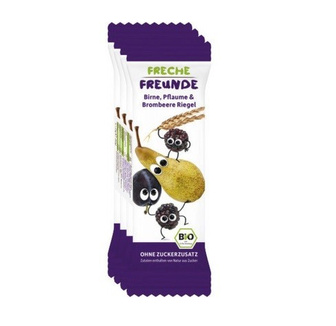 Erdbar, Pear Blackberry Wheat Bar 4X23G