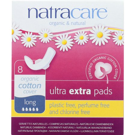 Natracare, Ultra Extra Pads Long 8Pcs