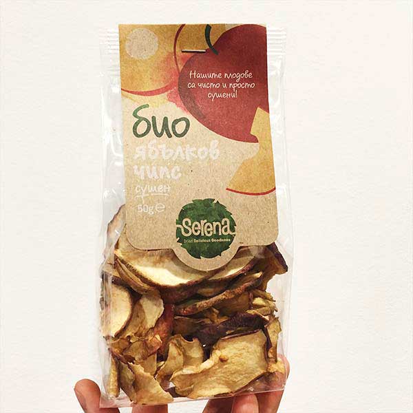 Serena Dried Apple Chips Bio 50G