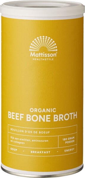 Mattisson, Beef Bone Broth 180g Bio