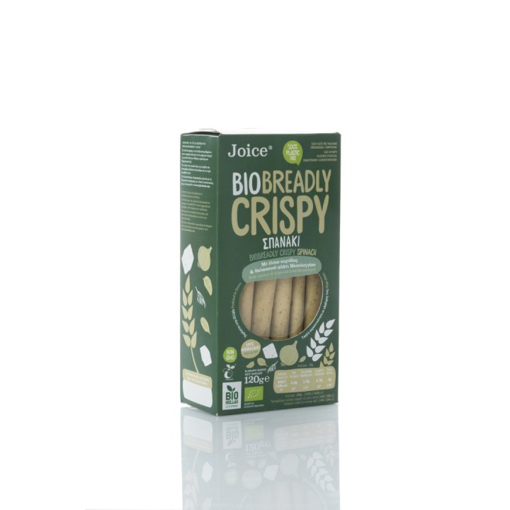 Joice Breadly Crispy Spinach Breadsticks 120G Bio