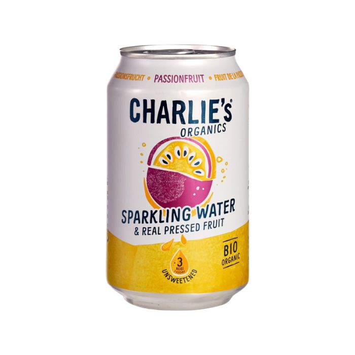 Charlies Organics Sparkling Passionfruit 330Ml Bio