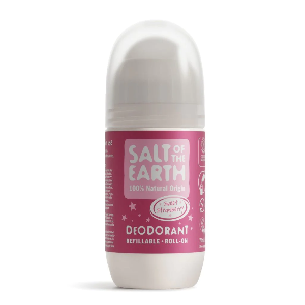 Salt Of The Earth, Sweet Strawberry Refillable Roll On Deo 75Ml