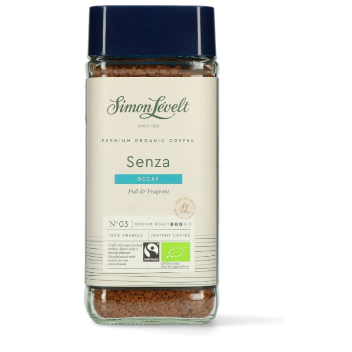 Simon Levelt Instant Coffee Decaf 100G