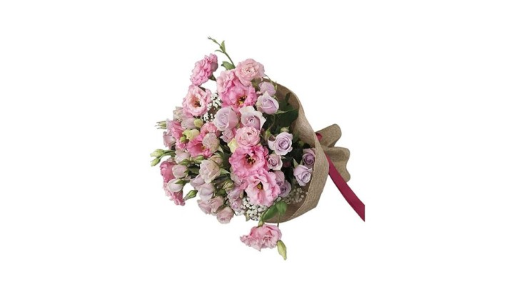 Lisianthus & Mini Roses Bouquet