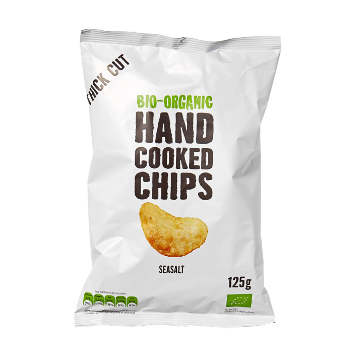 Trafo Handcooked Sea Salt Chips 125G Bio