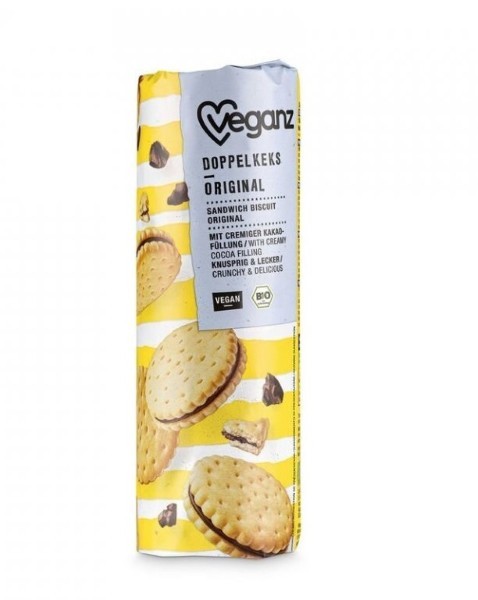 Veganz, Sandwich Biscuit With Creamy Cocoa Filling 330G Bio