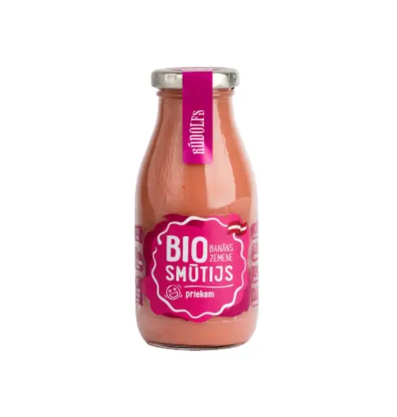 Rudolfs, Joyful Smoothie Banana Strawberry 260ml Bio