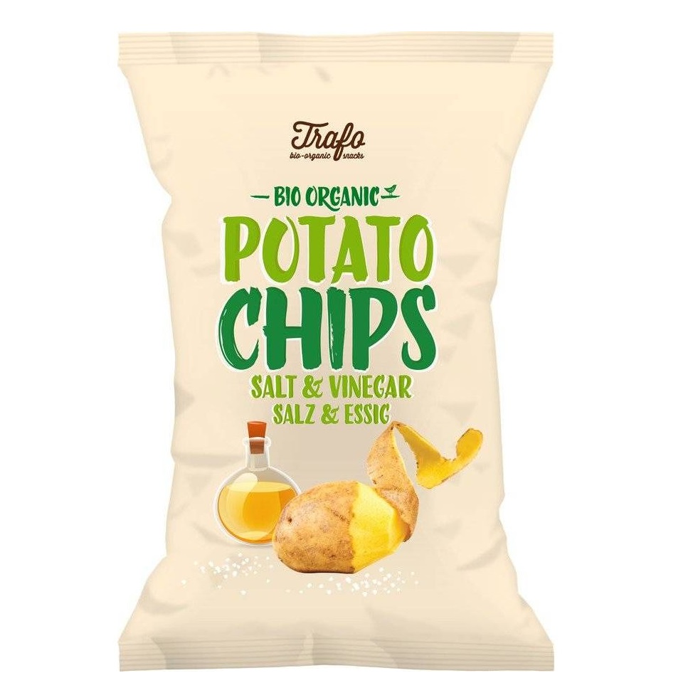 Trafo Potato Chips Salt Vinegar 125G Bio