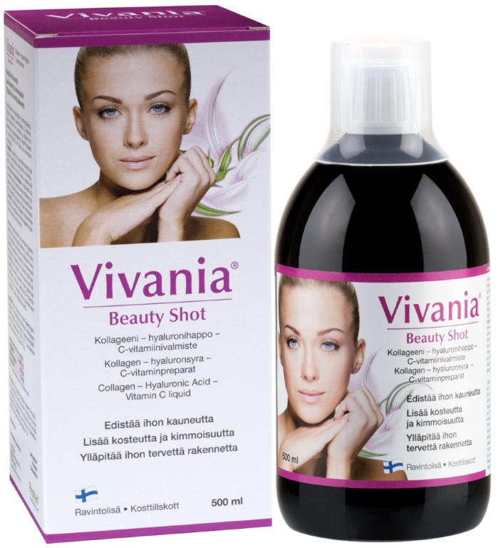 Vivania, Beauty Shot With  Collagen-Hyaluronic-Vitamin C 500Ml
