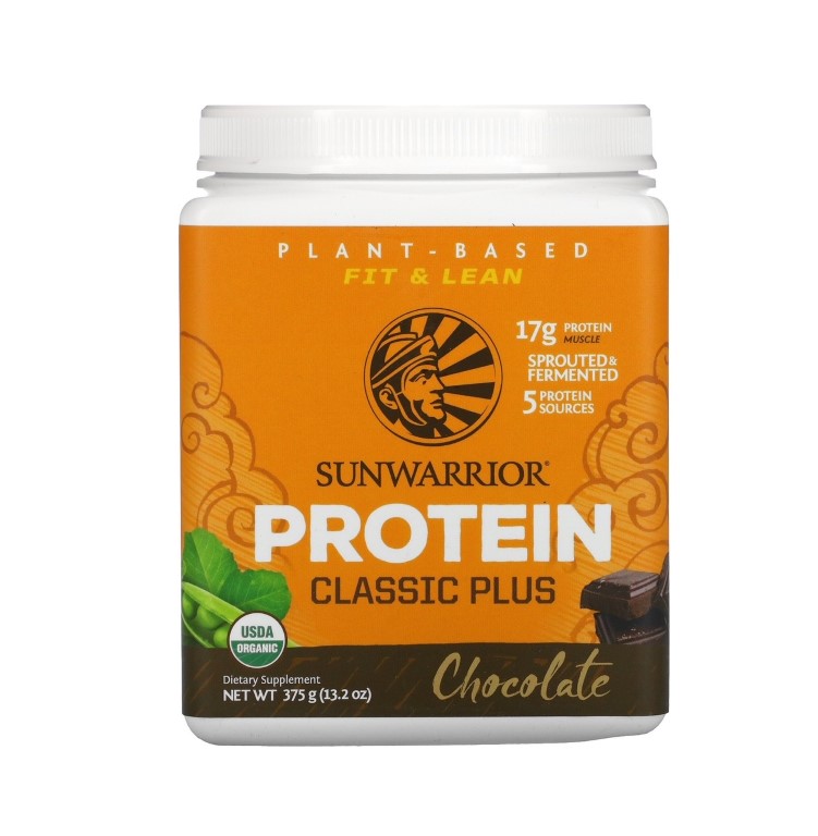 Sunwarrior, Classic Plus Protein Chocolate Bio 375G