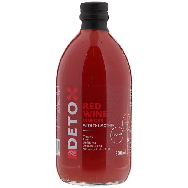 Andrea Milano, Red Wine Vinegar With Mother Bio 500ml