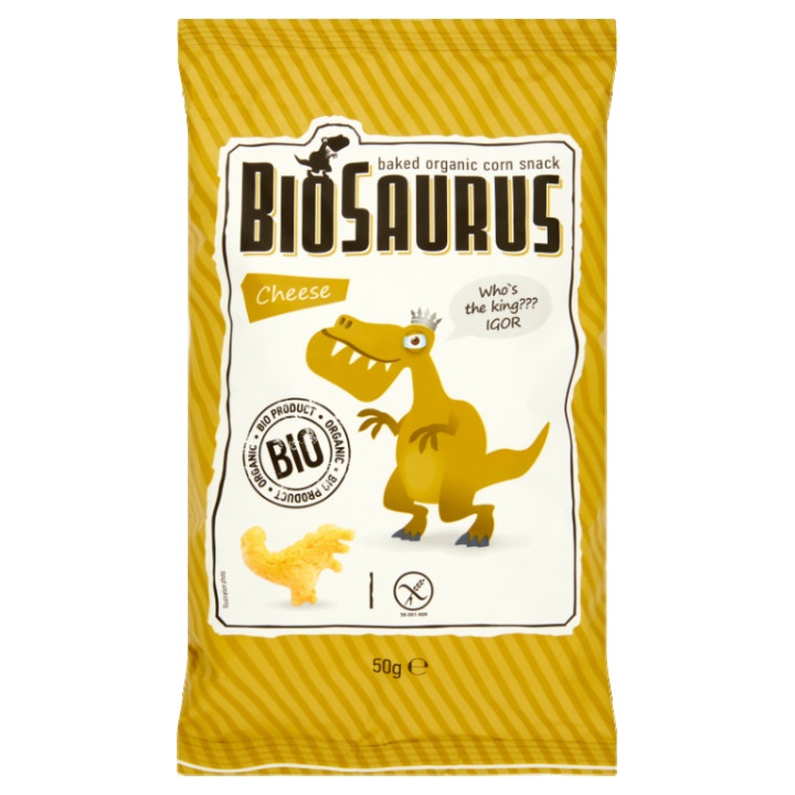Biosaurus Cheese Chips 50G Bio