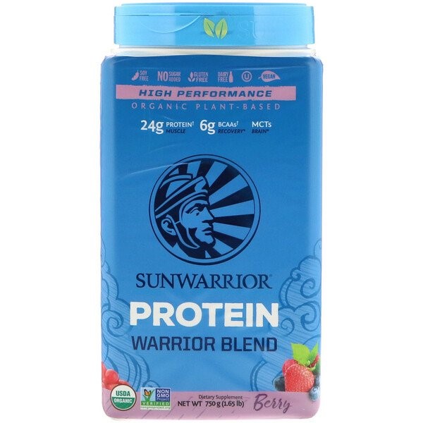 Sunwarrior, Berry Flavour Protein Blend Bio 750G