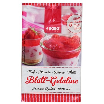 Sobo Gelatine Powder Bio 10Gr (6 Sheets)
