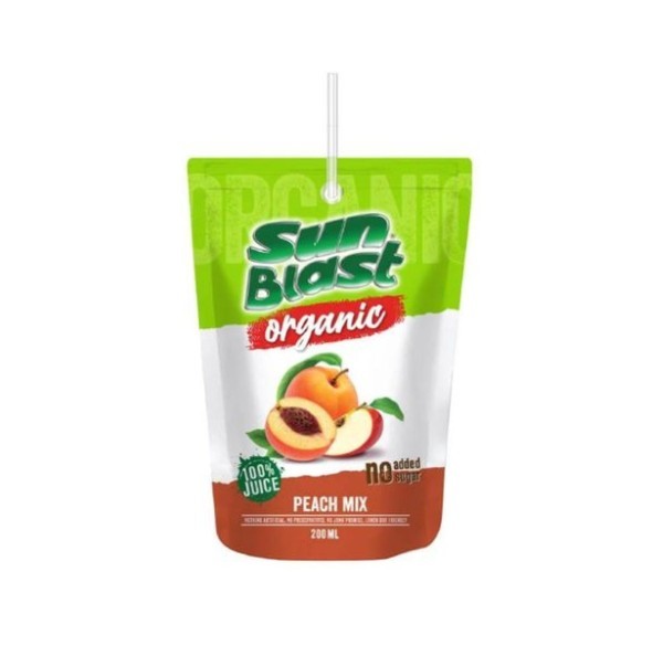 Sun Blast, Peach Mix Juice 200ml Bio