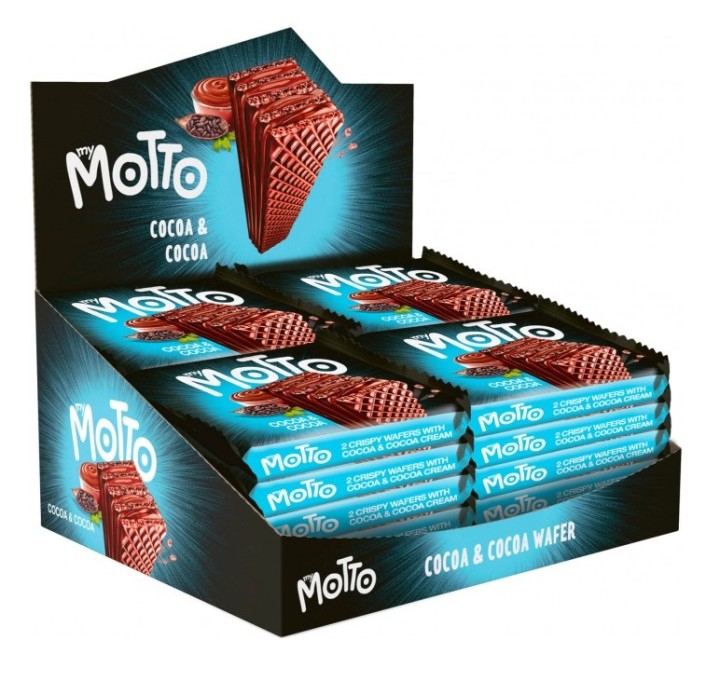 My Motto Wafer Cacao Cacao 34G Pack Of 20