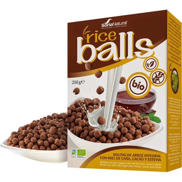Soria Natural Rice Balls With Cacao Bio G/F 250G