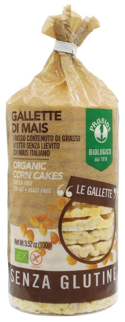 Probios Corn Cakes Gluten Free 100G Bio