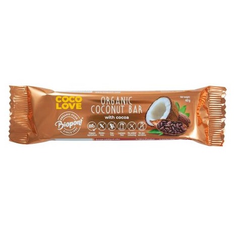 Biopont Coco Love Coconut Cocoa Bar 40G Bio
