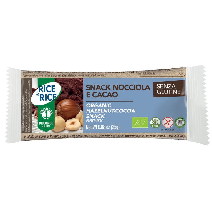 Probios Ricerice Snack With Hazelnut 25G