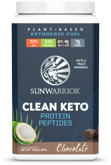 Sunwarrior, Clean Keto Chocolate Protein 720G
