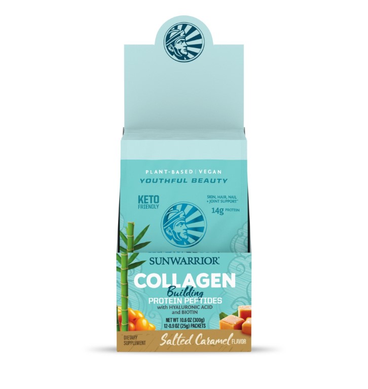 Sunwarrior, Collagen Building Protein Peptides Salted Caramel 25G