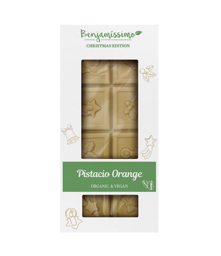 Benjamissimo VEGAN Pistachio Organve Vegan Bar 60G Bio - Pistachio Lovers