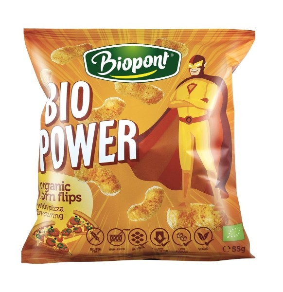 Biopont, Bio Power Pizza Snacks 55G Bio