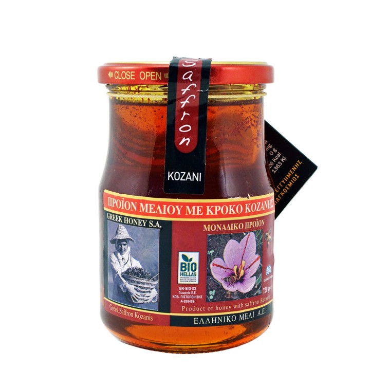 Greek Honey Honey With Saffron 720G Bio