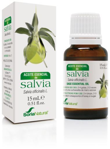 Soria Natural Salvia/Clarysage Essential Oil 15Ml