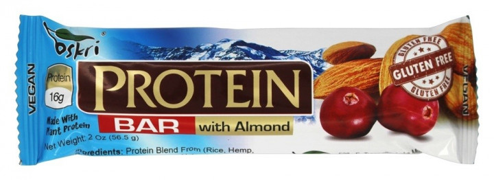 Oskri 16G Protein Bar With Almond 565G