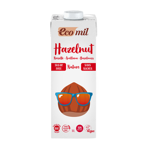 Ecomil Hazelnut Milk Sugar Free Bio