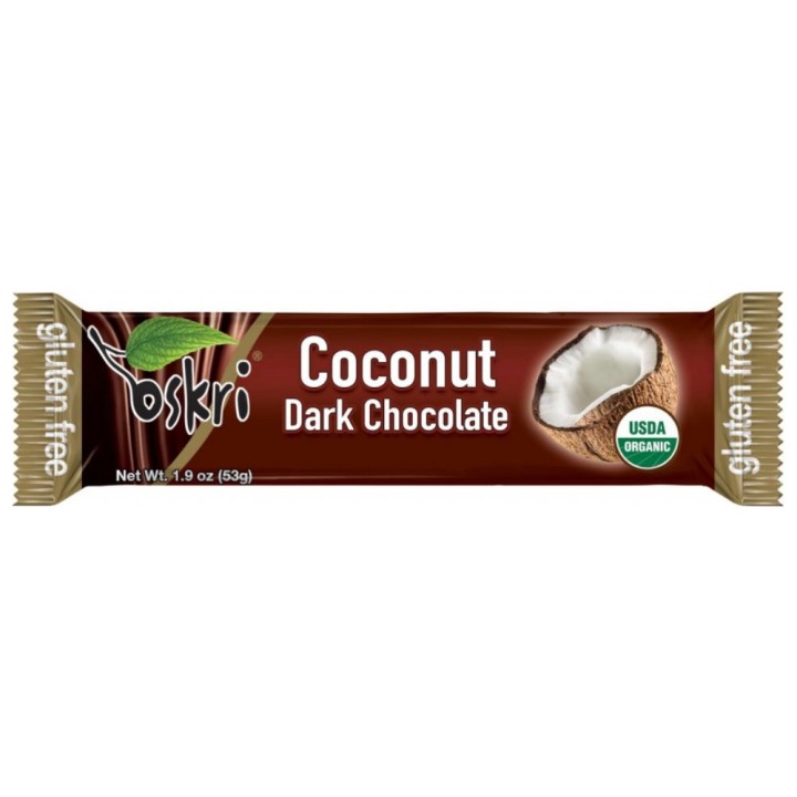 Oskri Coconut Dark Choco Bar 53G Bio