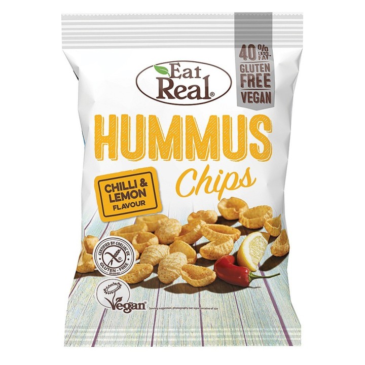 Eat Real Hummus Chips Chilli Lemon 135G