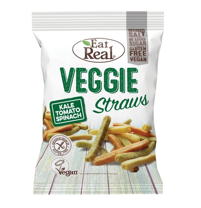 Eat Real Veggie Straws Gluten Free 100G Bio