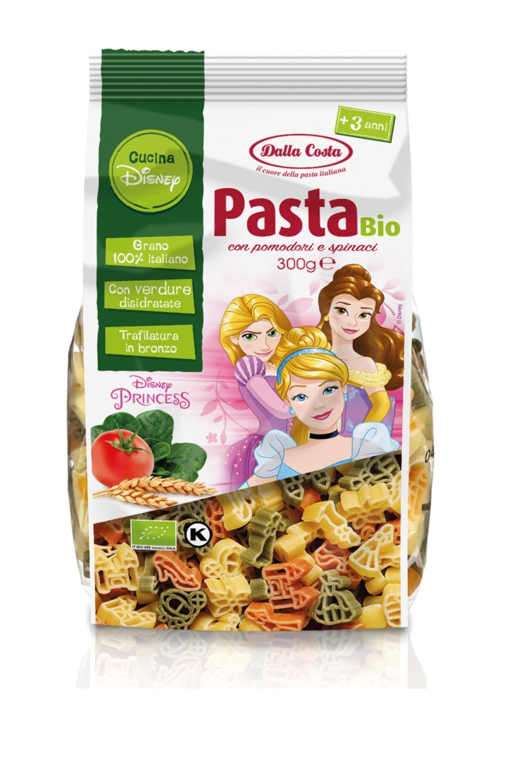Dalla Costa Pasta Kids Princess Tomato-Spinach 300G Bio