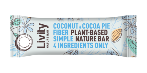 Livity Nature Coconut And Cocoa Pie Bar 30G