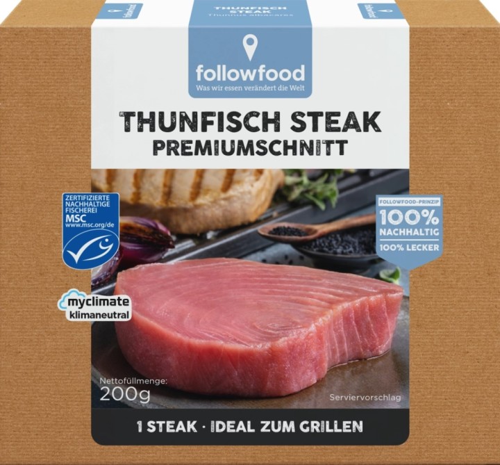 Followfish Frozen Fish Premium Tuna Steak Pack Of 200 Gr