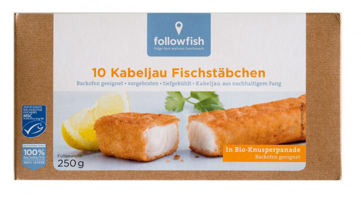Followfish Fish Fingers 10X25 250G Bio - Seafood