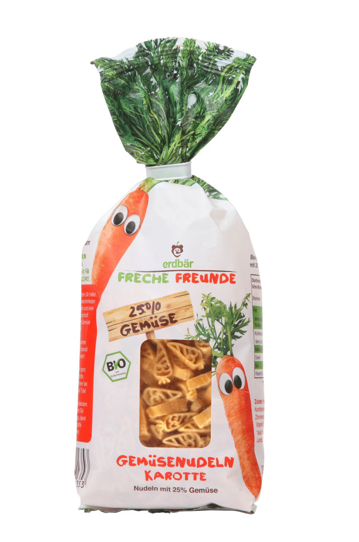 Erdbar Pasta With Carrot 300G Bio