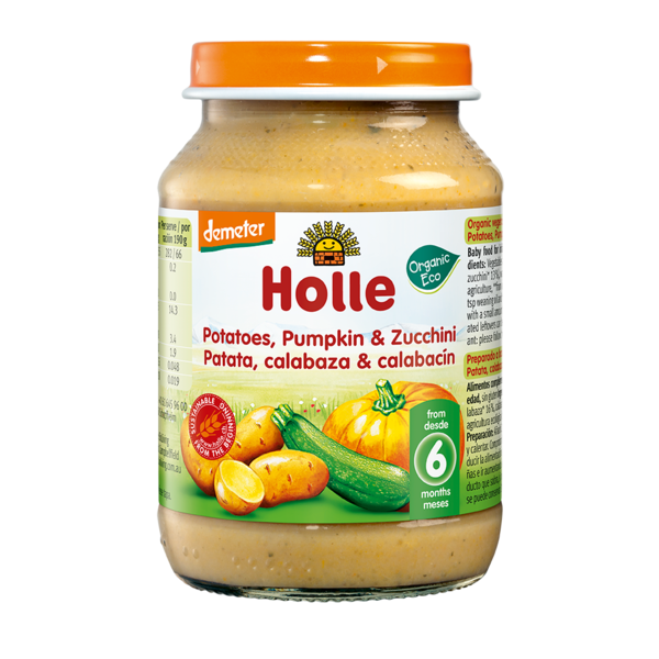 Holle Jar Potatoes Pumpkin & Zucchini (6M) 190G Bio (V)