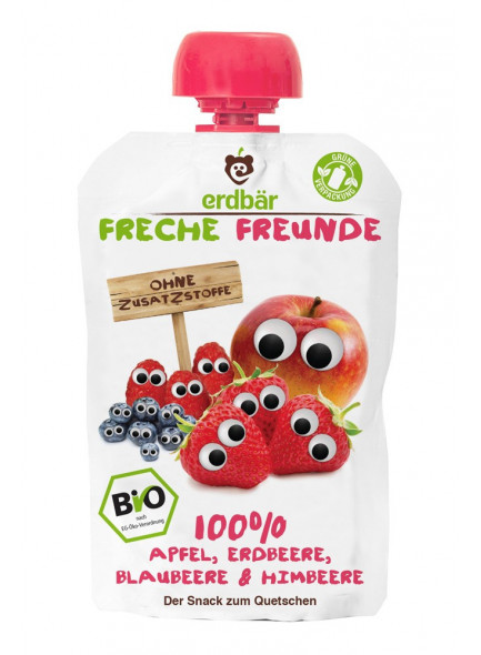 Erdbar Smoothie Blueberry Rasberry 100G Bio