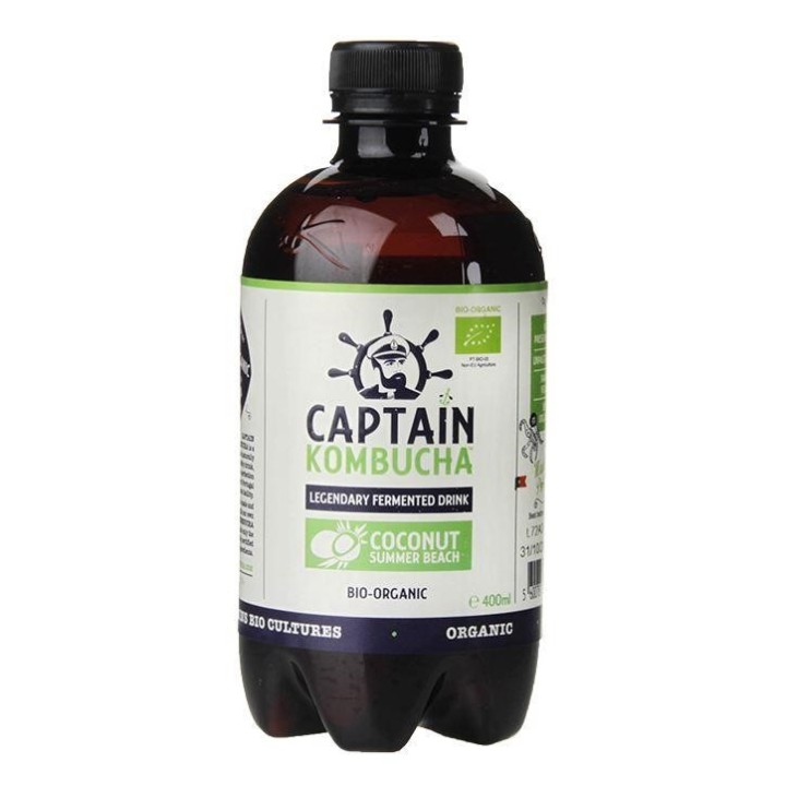 Captain Kombucha Coconut Beach Drink 400ml Bio