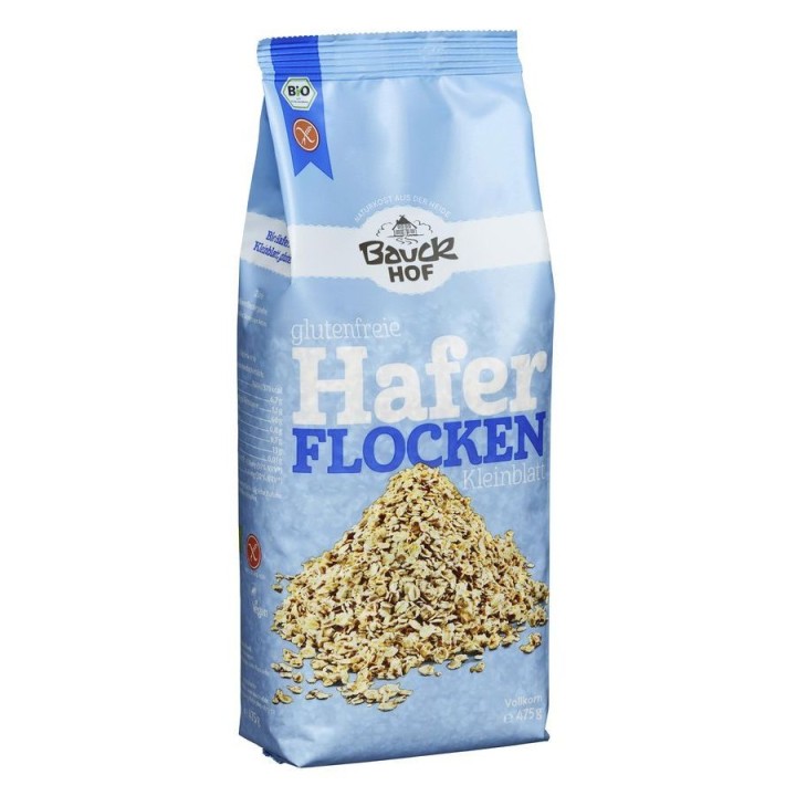 Bauck Hof Porridge Oats Gluten Free 475G Bio